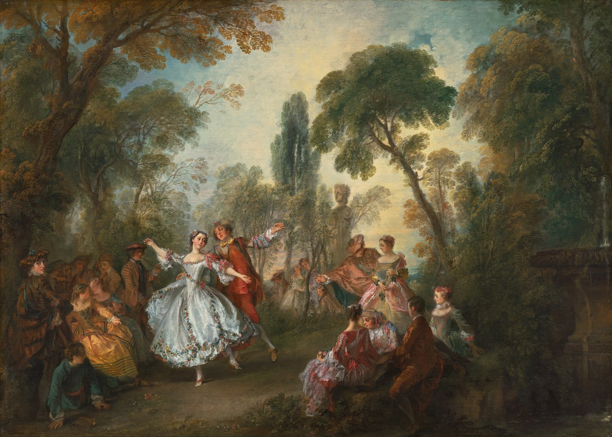 La Camargo Dancing, noin 1730 tekijältä Nicolas Lancret