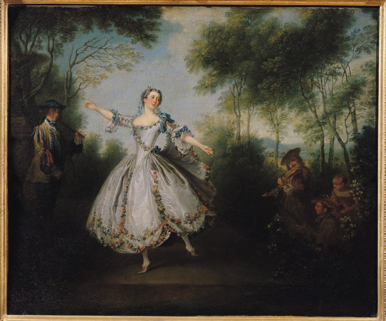 Marie-Anne Cuppi (1710-70) tunnetaan nimellä La Camargo, tanssi, 1730 tekijältä Nicolas Lancret