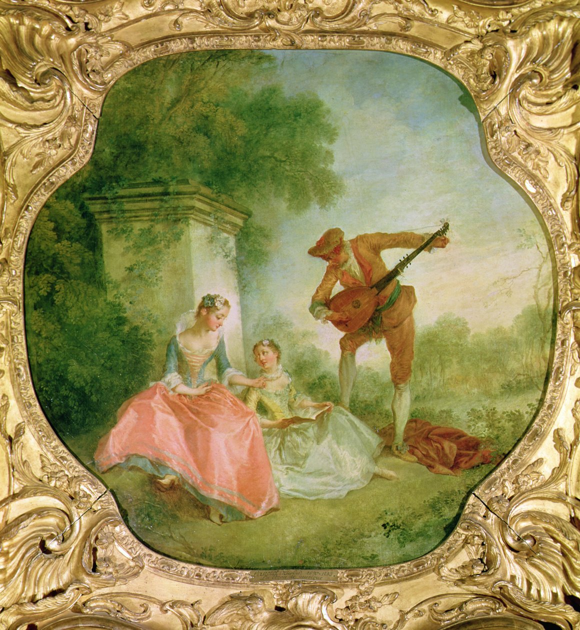 Musiikkitunti, 1743 tekijältä Nicolas Lancret