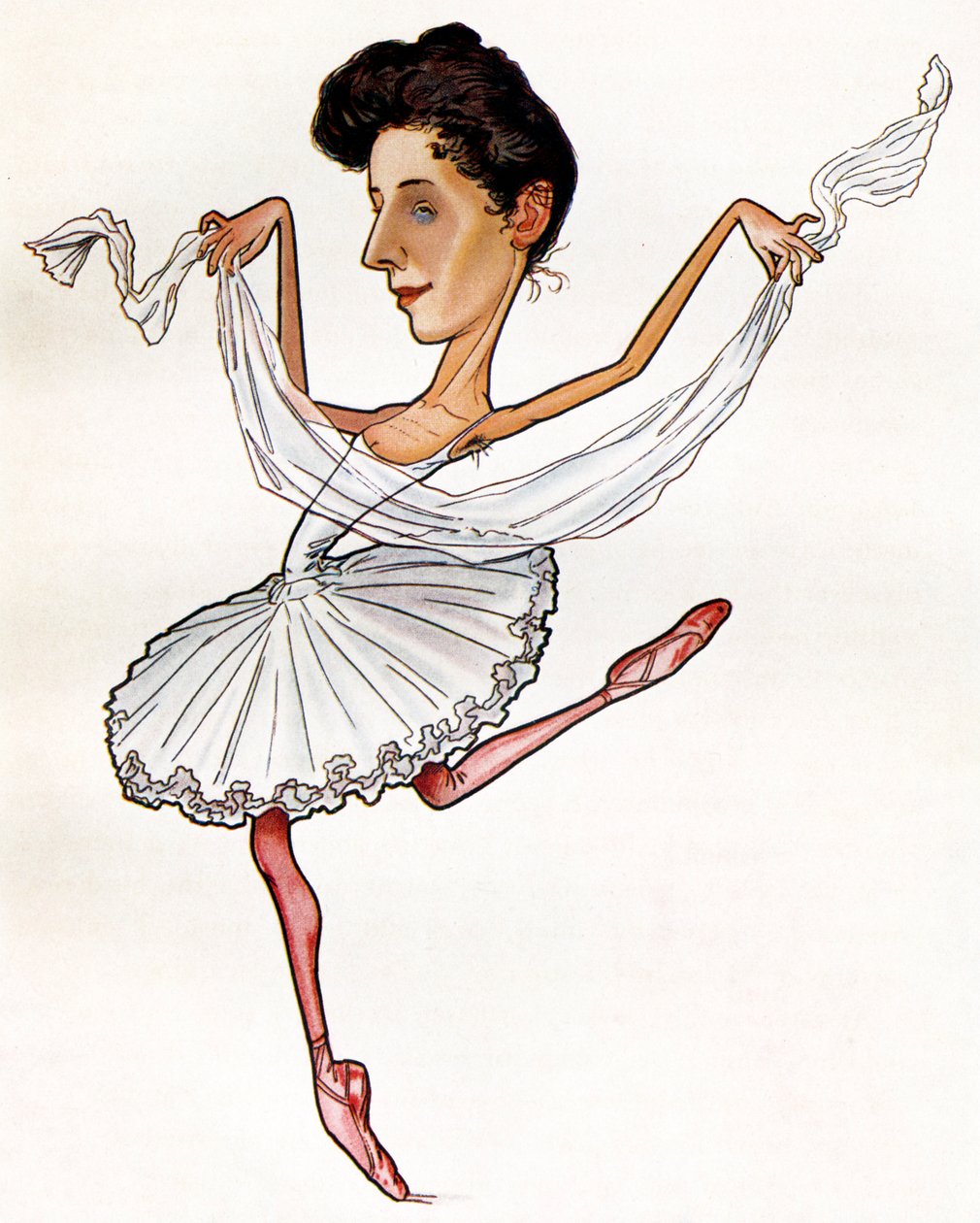 Anna Pavlova karikatyyri kirjoittanut tekijältä Nicolas Legat