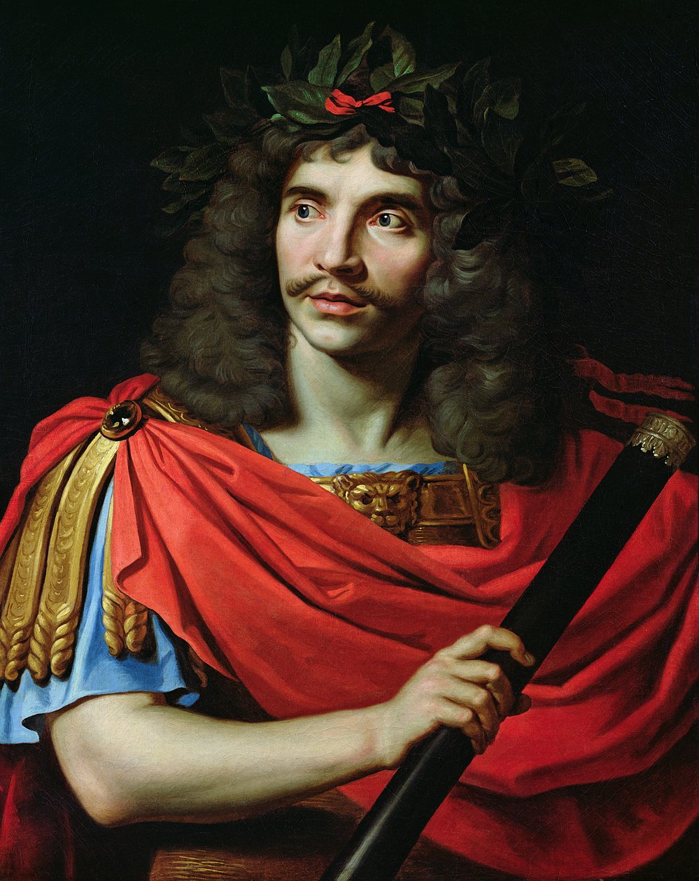 Moliere Caesarin roolissa Pompeyn kuolemassa tekijältä Nicolas Mignard