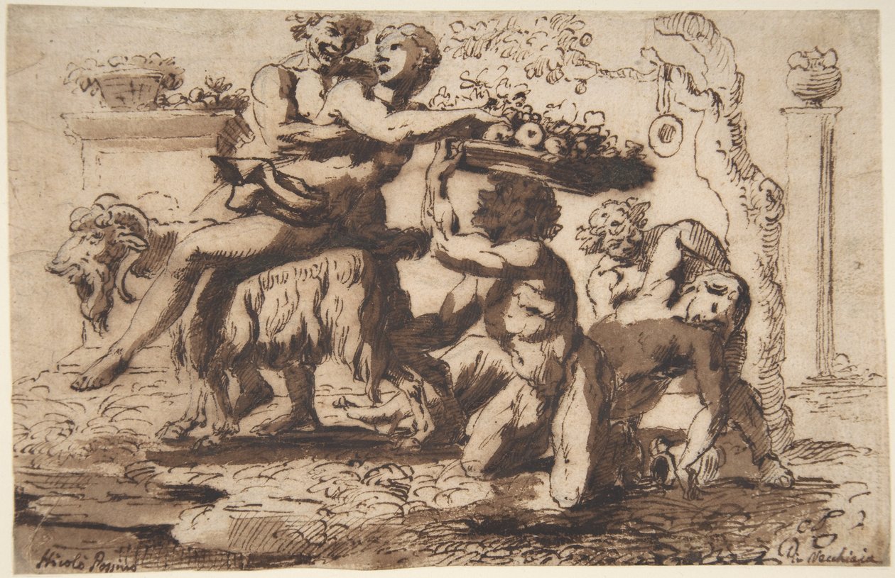 Bacchanal, n. 1635-1636 tekijältä Nicolas Poussin