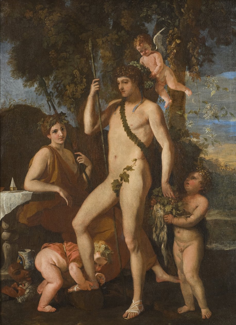 Bacchus-Apollo, 1620-25 tekijältä Nicolas Poussin