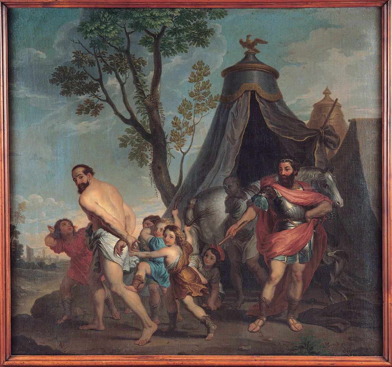 Camillus ja Faleriin koulumestari tekijältä Nicolas Poussin