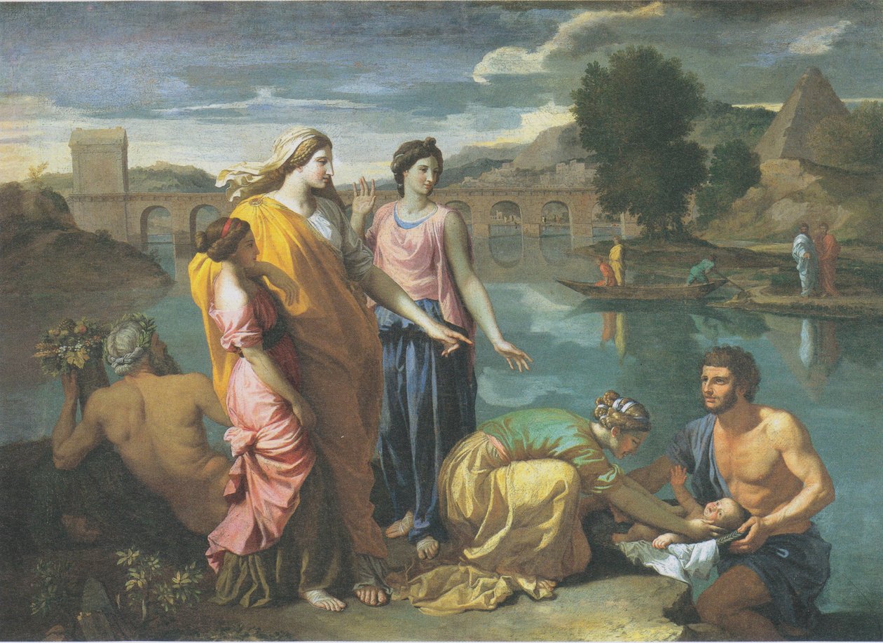 Mooseksen löytäminen tekijältä Nicolas Poussin