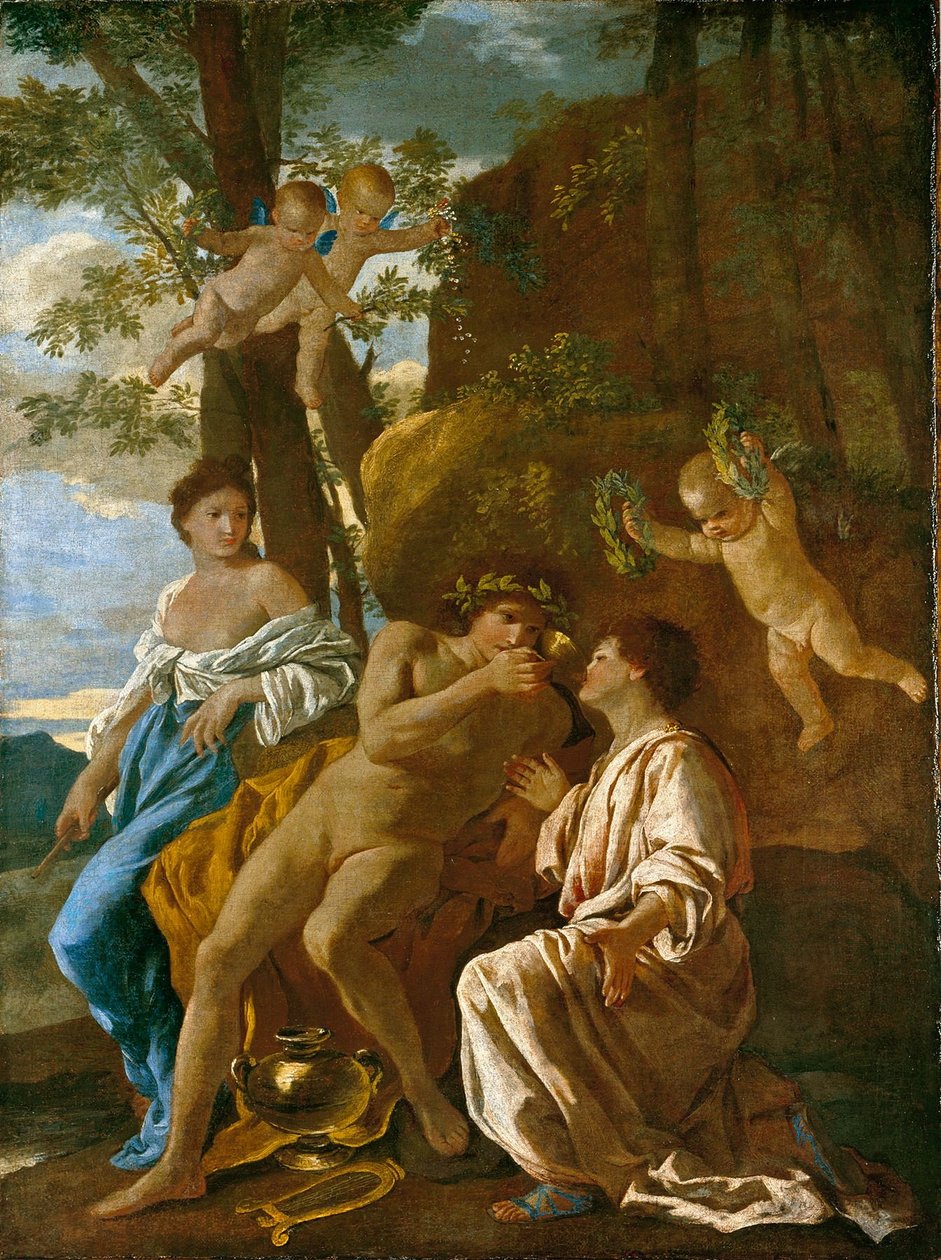 LInspiration du poète (Niedersächsisches Landesmuseum) tekijältä Nicolas Poussin
