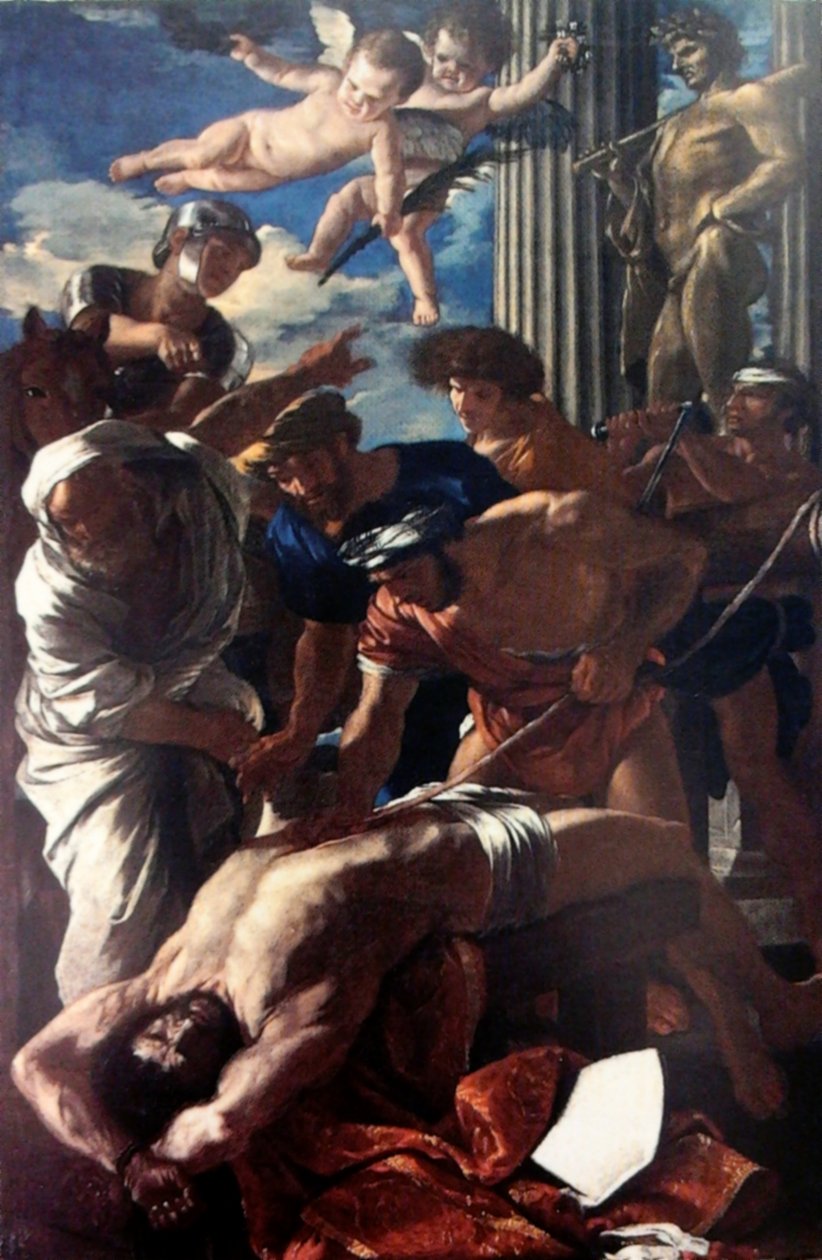 Pyhän Erasmuksen marttyyrikuolema tekijältä Nicolas Poussin