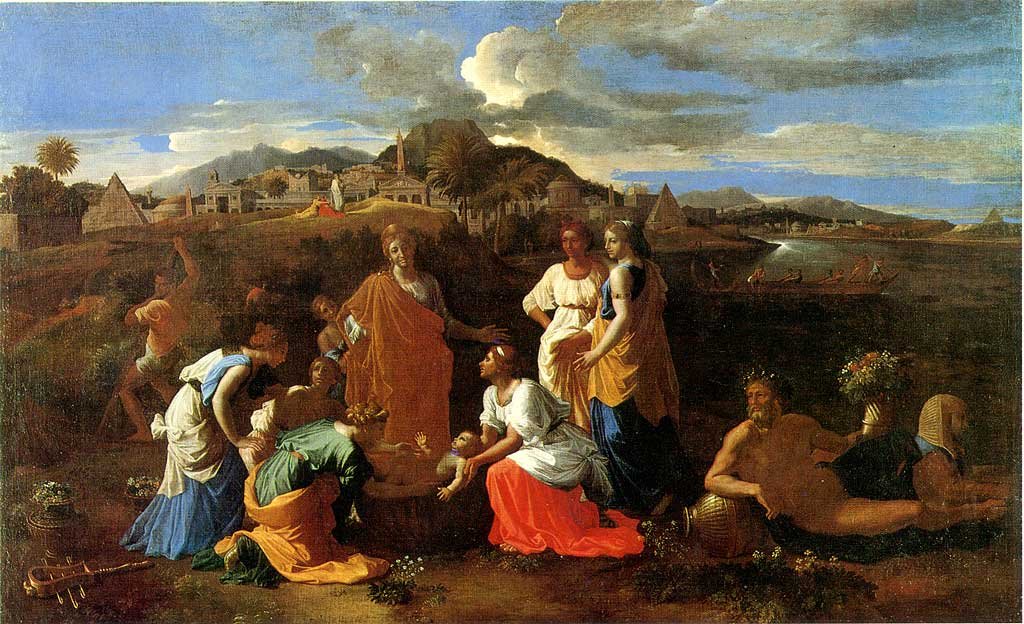 Moïse sauvé des eaux tekijältä Nicolas Poussin