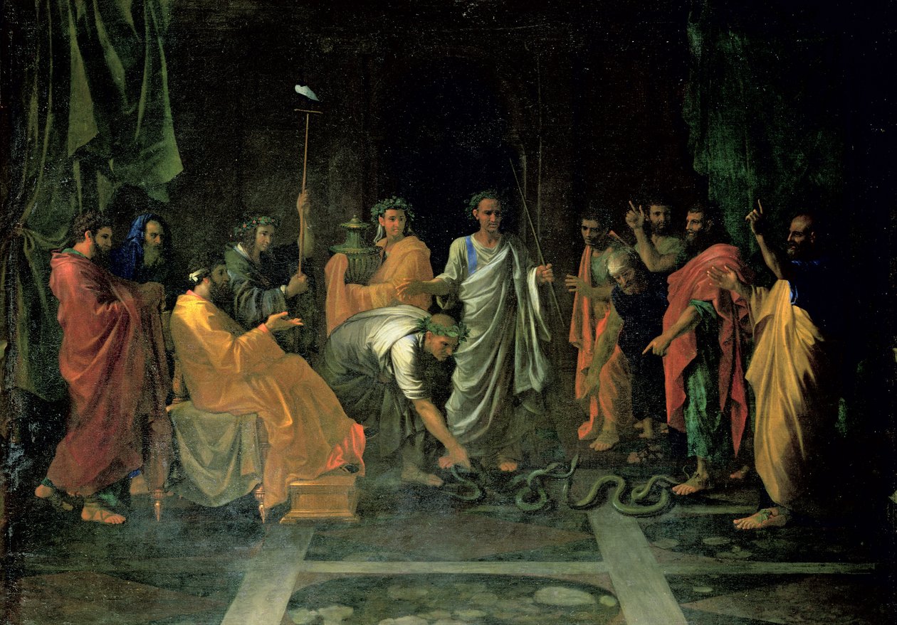 Mooses ja vaskikäärme tekijältä Nicolas Poussin
