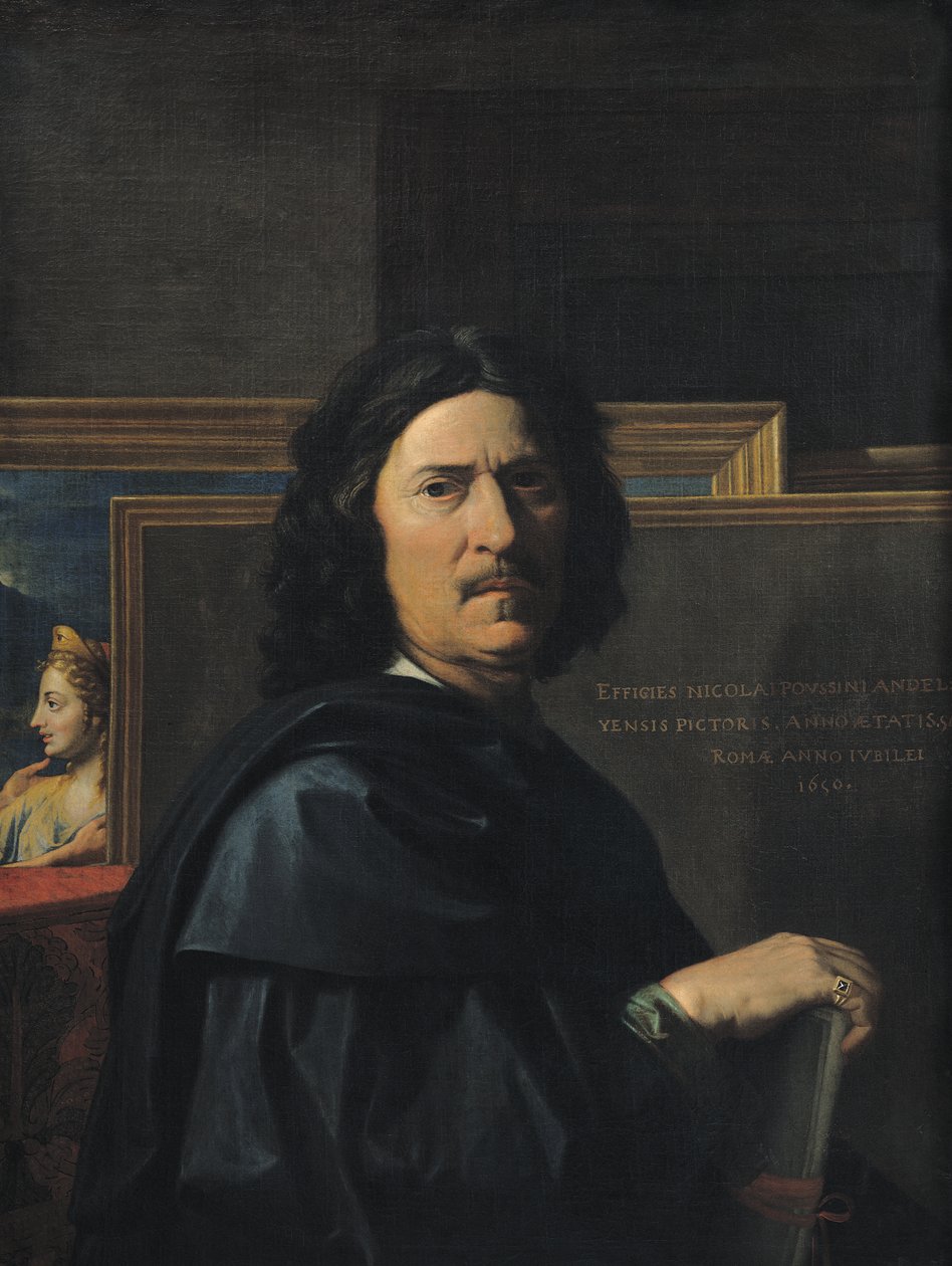 Taiteilijan muotokuva, 1650 tekijältä Nicolas Poussin