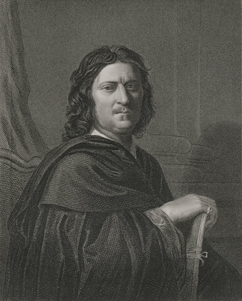 Omakuva, kaiverrus James Posselwhite (1798-1884) pub. Kirjailija: William Mackenzie tekijältä Nicolas Poussin