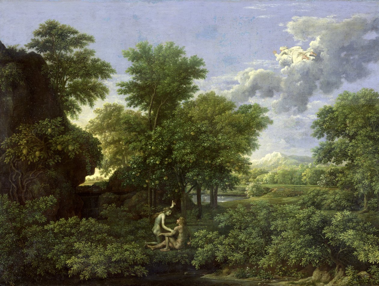 Kevät tai Eedenin puutarha tekijältä Nicolas Poussin