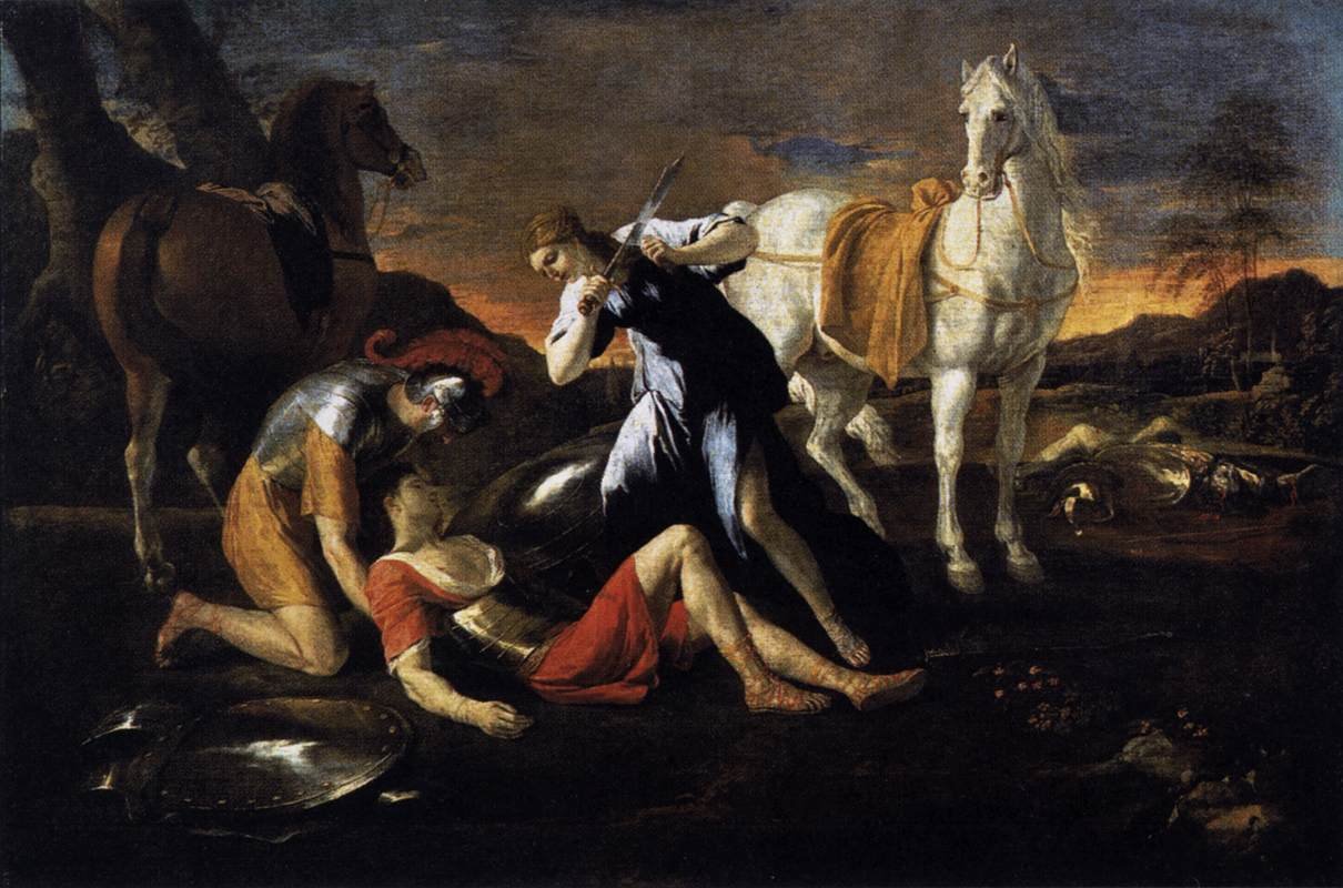 Tancred ja Erminia tekijältä Nicolas Poussin