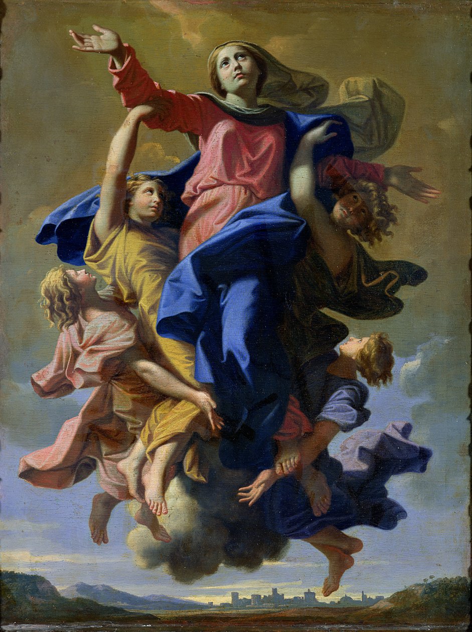 Neitsyt taivaaseenastuminen, 1649-50 tekijältä Nicolas Poussin