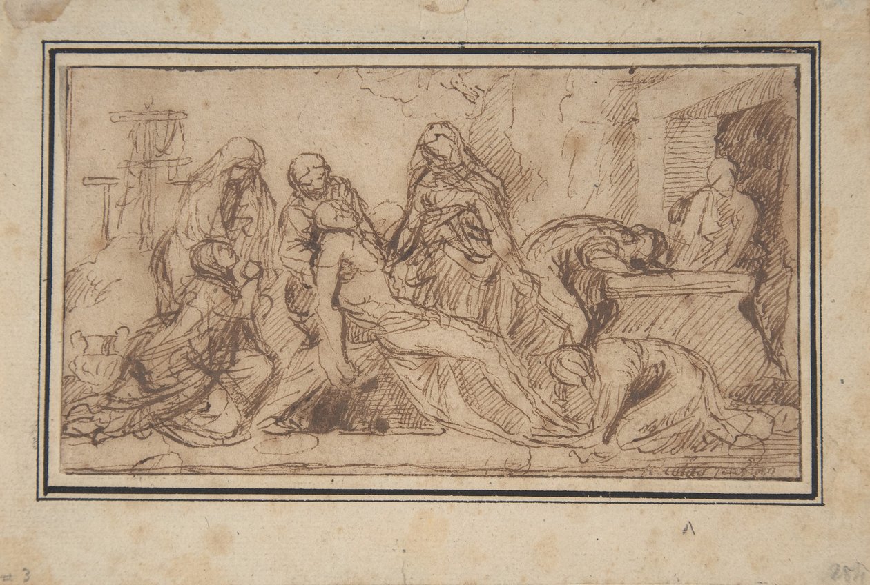 The Tombment, n. 1656–1657 tekijältä Nicolas Poussin