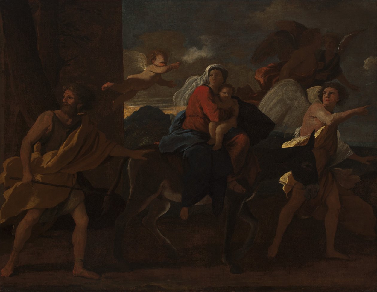Lento Egyptiin, 1627-28 tekijältä Nicolas Poussin
