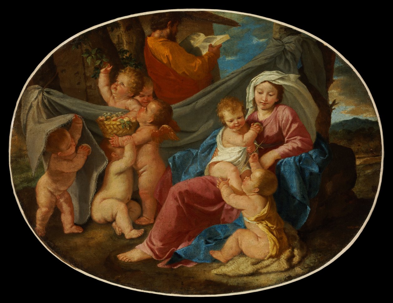 Lepää lennossa Egyptiin tekijältä Nicolas Poussin