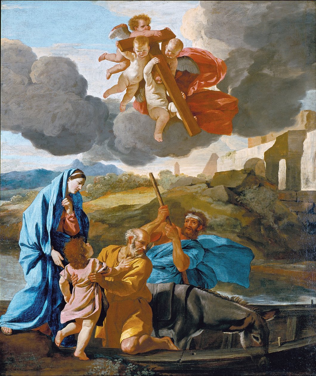 Pyhän perheen paluu Egyptistä tekijältä Nicolas Poussin