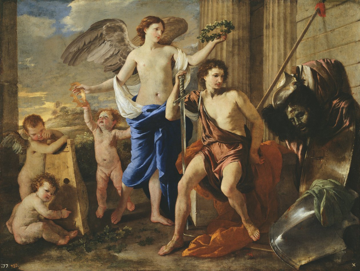 Daavidin voitto, noin 1630 tekijältä Nicolas Poussin
