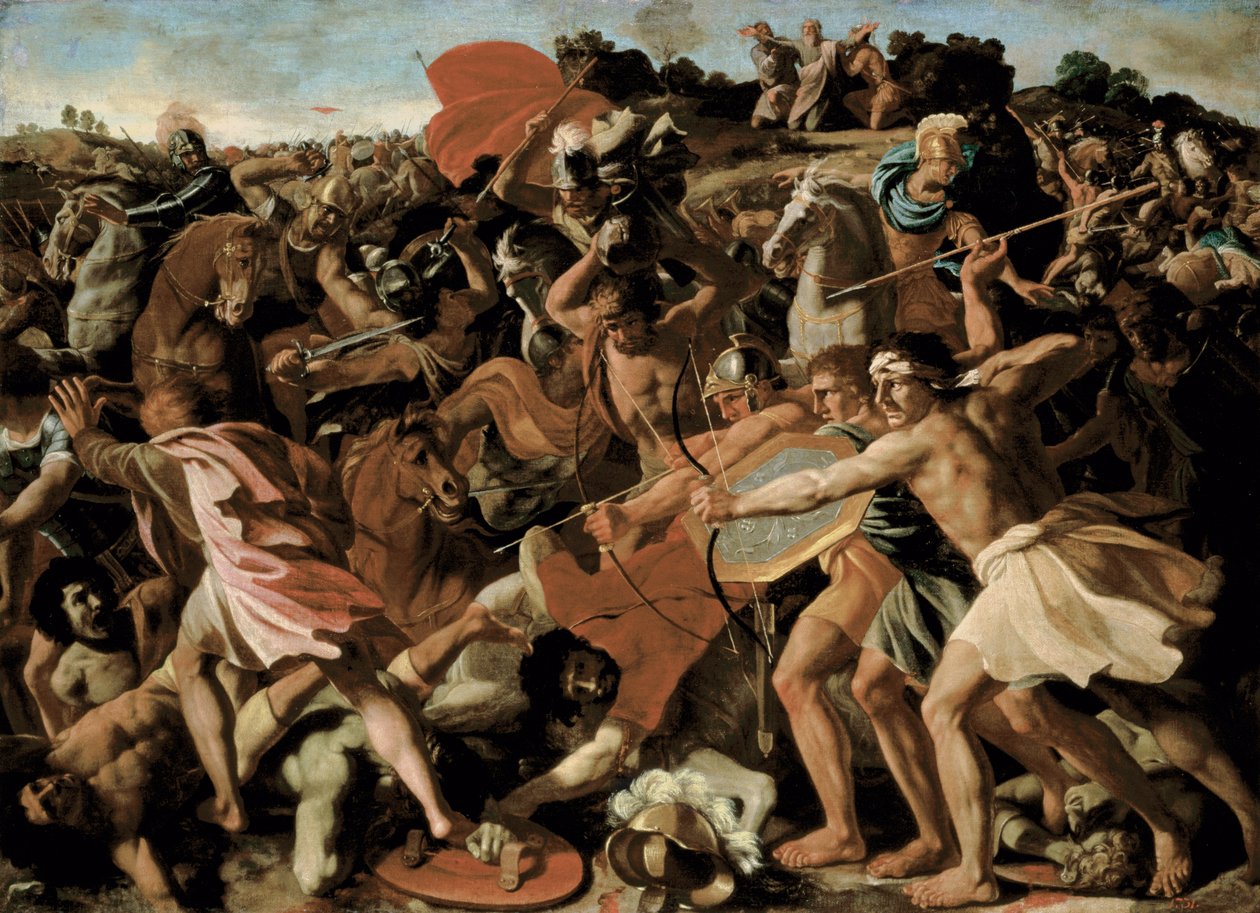 Joosuan voitto amalekilaisista 1625-1626 tekijältä Nicolas Poussin