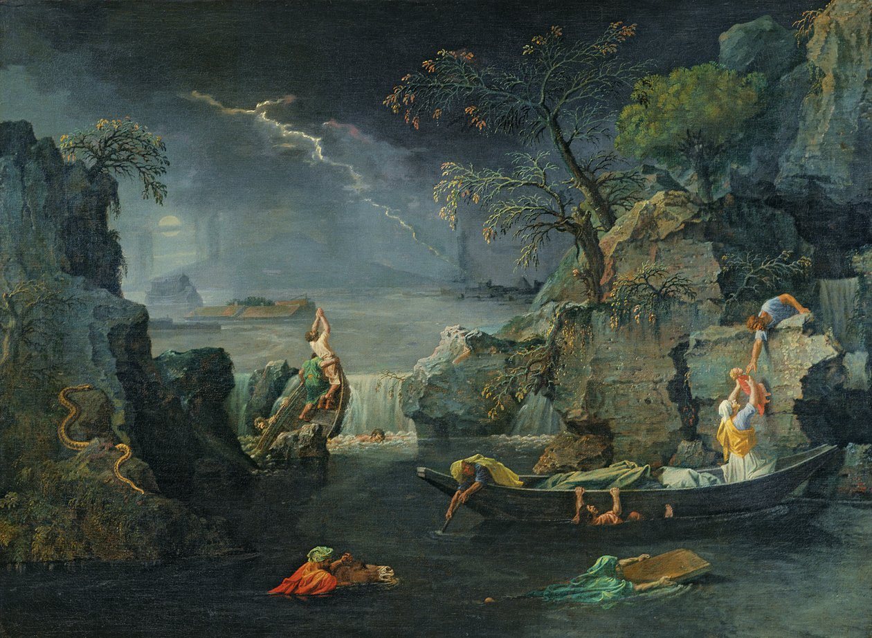 Talvi tai vedenpaisumus, 1660-64 tekijältä Nicolas Poussin