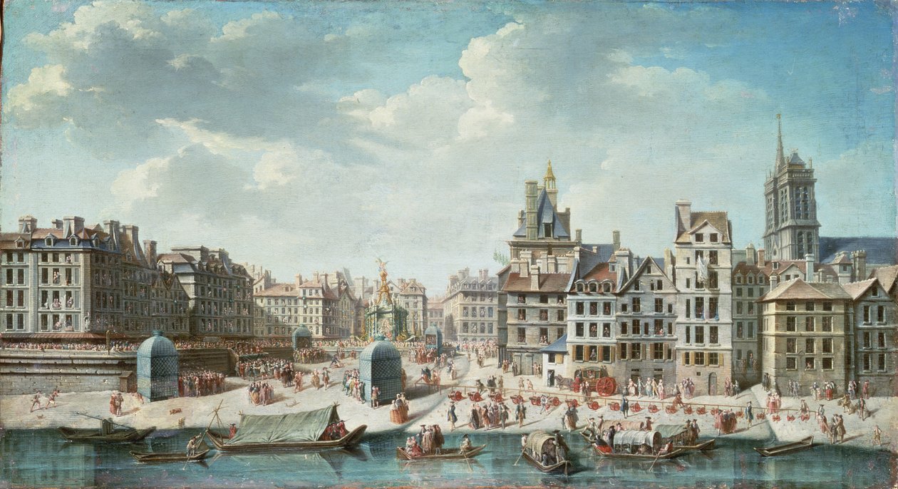 Place de Greve, Pariisi tekijältä Nicolas Raguenet