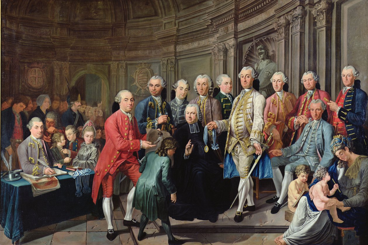Akatemian piirustus- ja maalauspalkintojen jako Dunkerquessa vuonna 1755. tekijältä Nicolas Truit