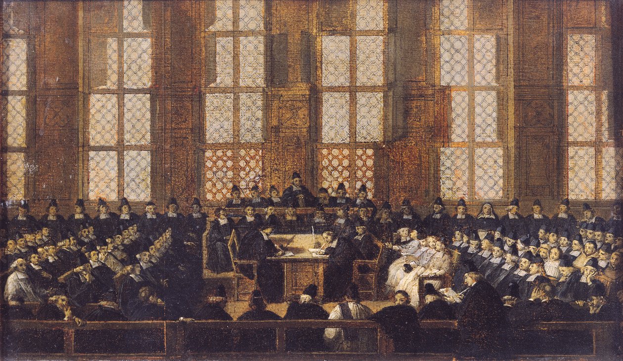 Toisinajattelevien piispojen vetoomus Sorbonnessa 5. maaliskuuta 1717. tekijältä Nicolas Vleughels