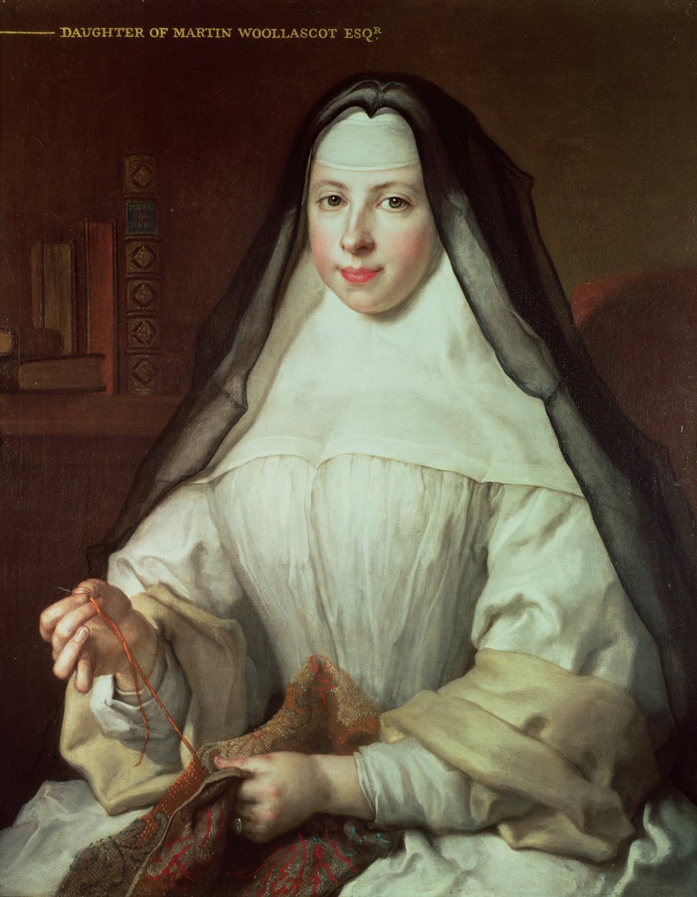 Frances Woollascot, augustinolainen nunna tekijältä Nicolas de Largillière