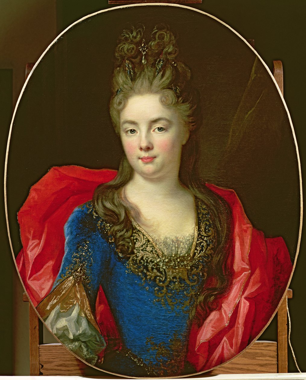 Rohanin prinsessan Anne-Genevieven muotokuva Levis-Ventadourista, 1696 tekijältä Nicolas de Largillière