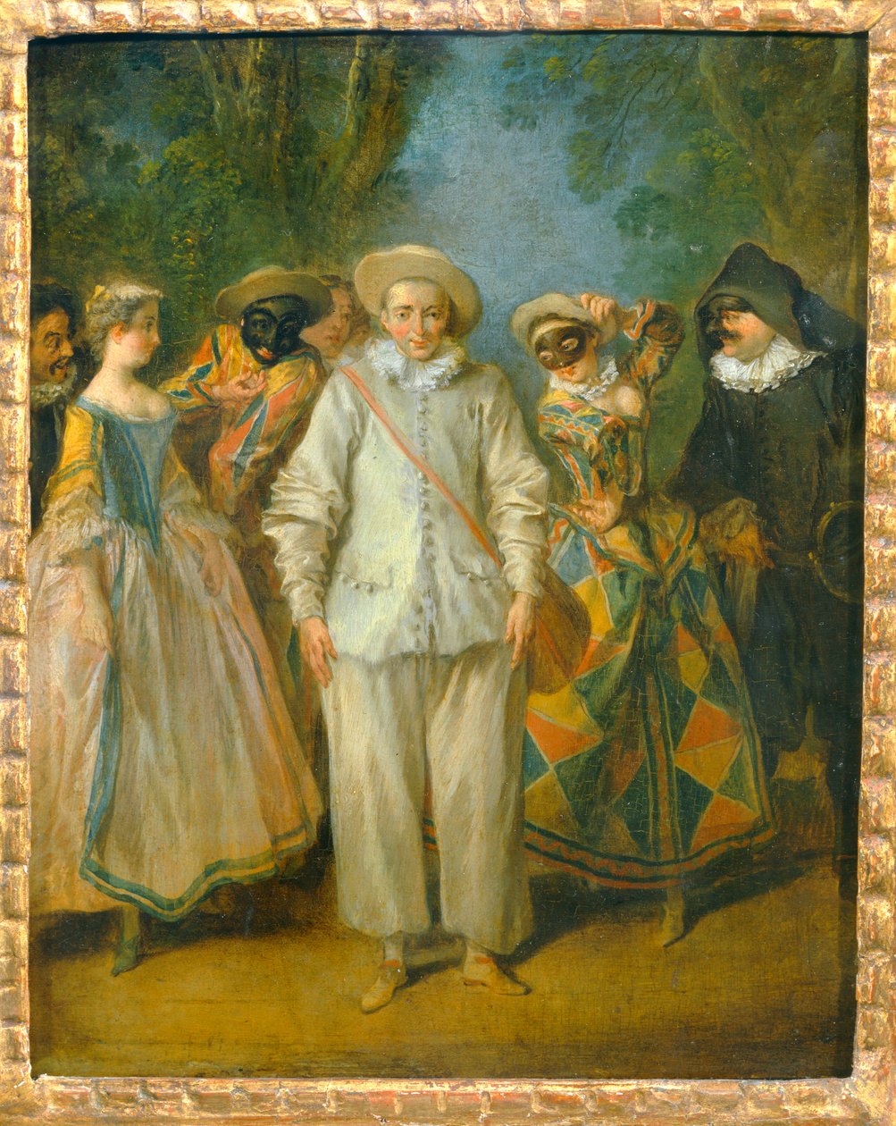 Les acteurs de la Comedie italienne - Italialaisen komedian näyttelijät ... tekijältä Nicolas (attr. to) Lancret