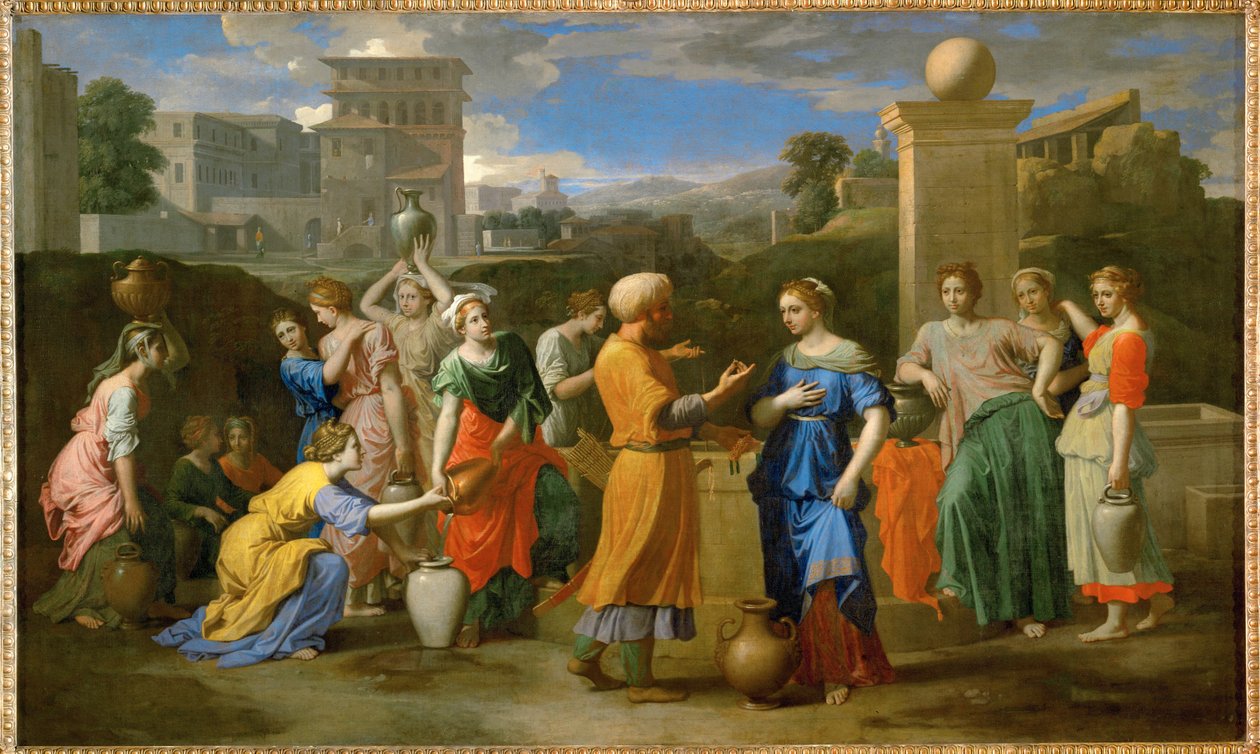 Eliezer ja Rebecca ... tekijältä Nicolas (attr.to) Poussin