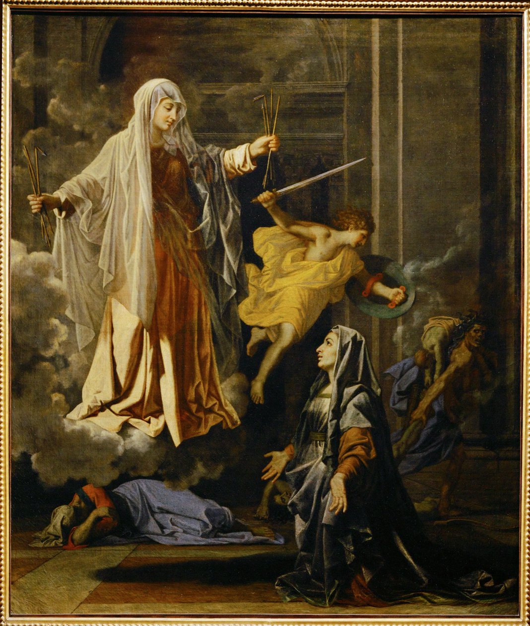 Saint Francoise Romainen kirjoittama ruttoihme ... tekijältä Nicolas (attr.to) Poussin