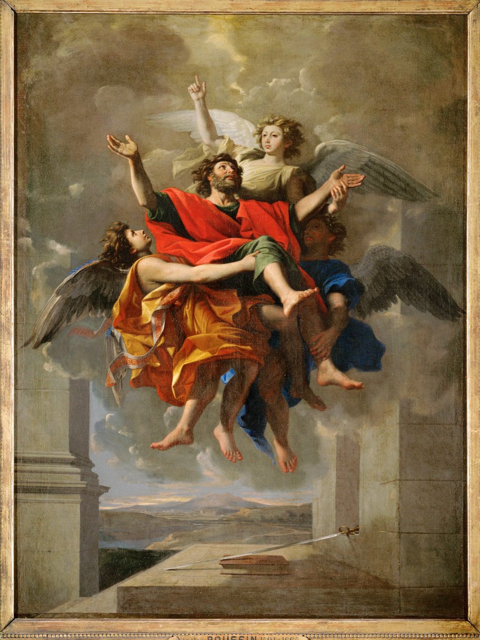 Le ravissement de saint Paul- Pyhän Paavalin apoteoosi ... tekijältä Nicolas (attr.to) Poussin