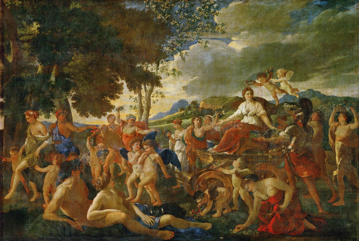 Floran voitto ... tekijältä Nicolas (attr.to) Poussin