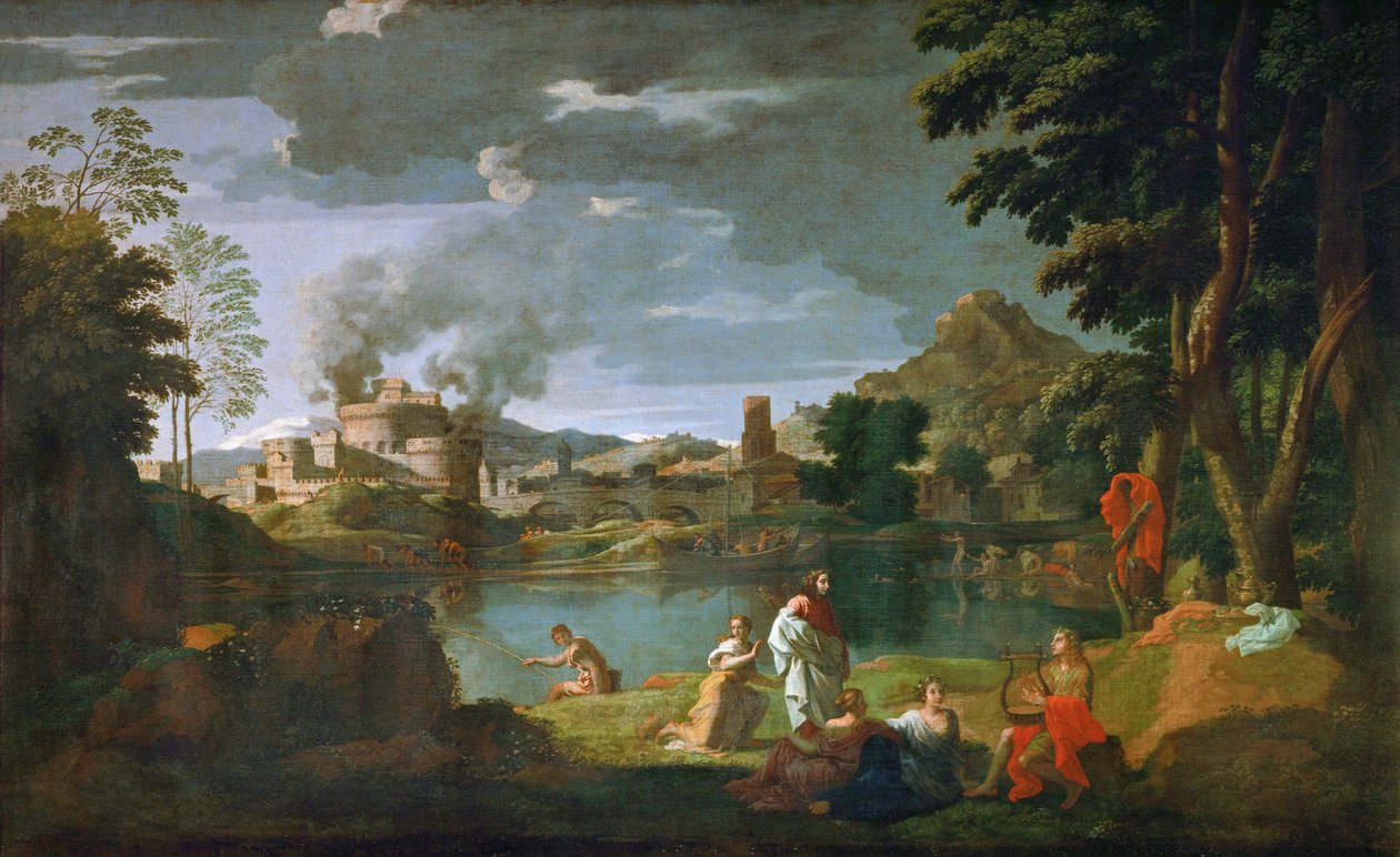 Orfeus ja Eurydike ... tekijältä Nicolas (attr.to) Poussin