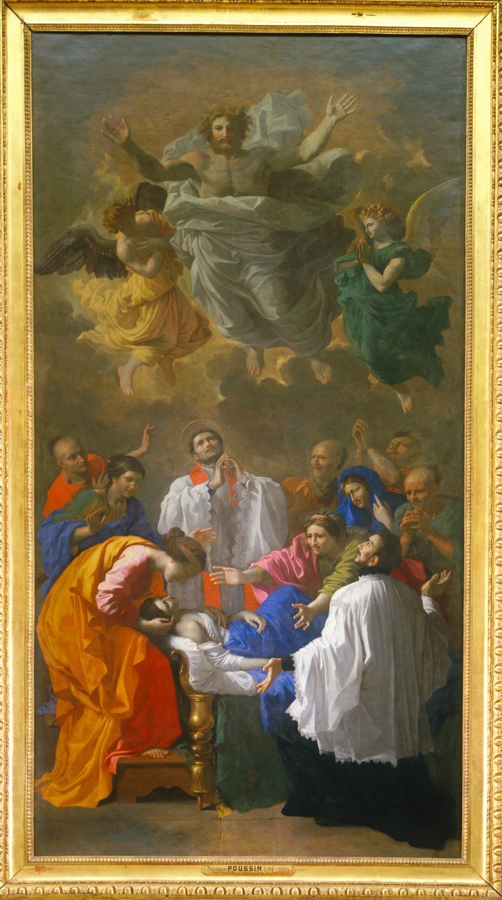 Saint Francois-Xavier herättää henkiin Japanissa sijaitsevan Cangoximan asukkaan tyttären - Saint Francis-Xavier herättää henkiin Japanissa sijaitsevan Cangoximan asukkaan ... tekijältä Nicolas (attr.to) Poussin