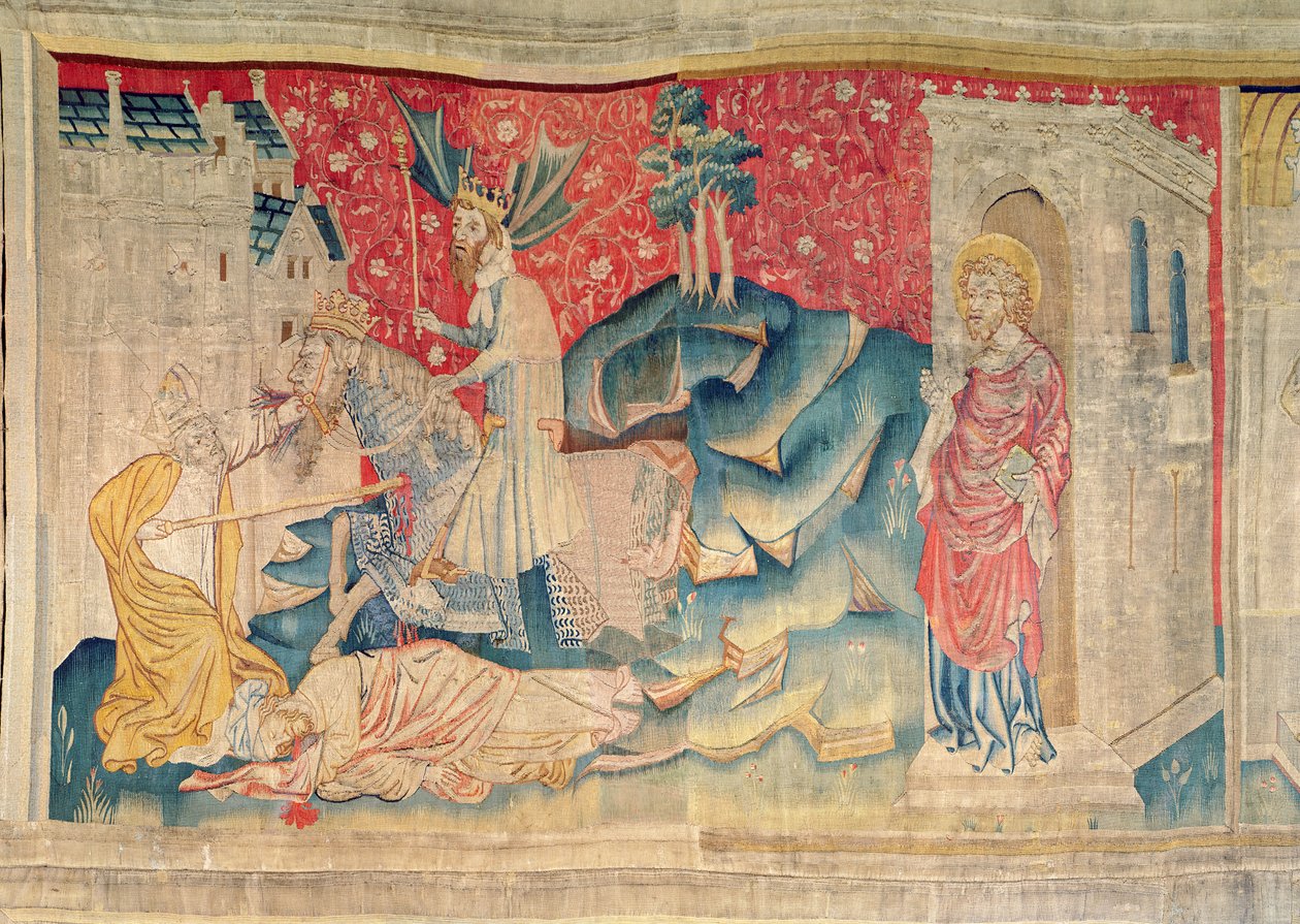 Kahden todistajan kuolema, 1373-87 (kuvakudos) tekijältä Nicolas Bataille