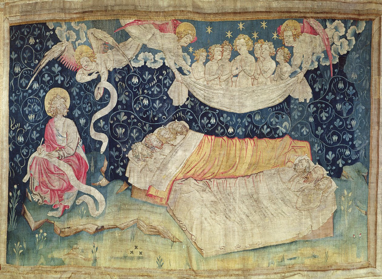 Vanhurskaiden uni, nro 52 "The Apocalypse of Angers", 1373-87 (kuvakudos) tekijältä Nicolas Bataille