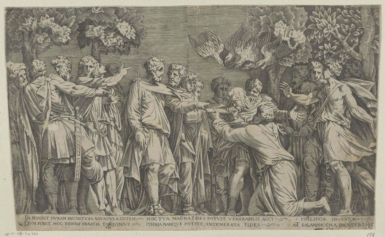 Muinainen ennuste tekijältä Nicolas Beatrizet (attributed to)