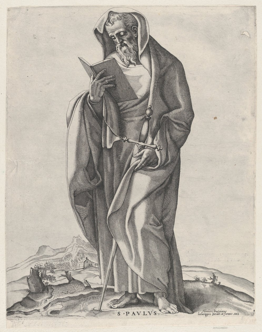Vanha mies Saint Paul, 1530-66., 1530-66. tekijältä Nicolas Beatrizet