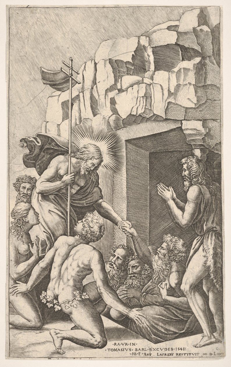 Kristus Limbossa, Rafaelin jälkeen, 1541. tekijältä Nicolas Beatrizet