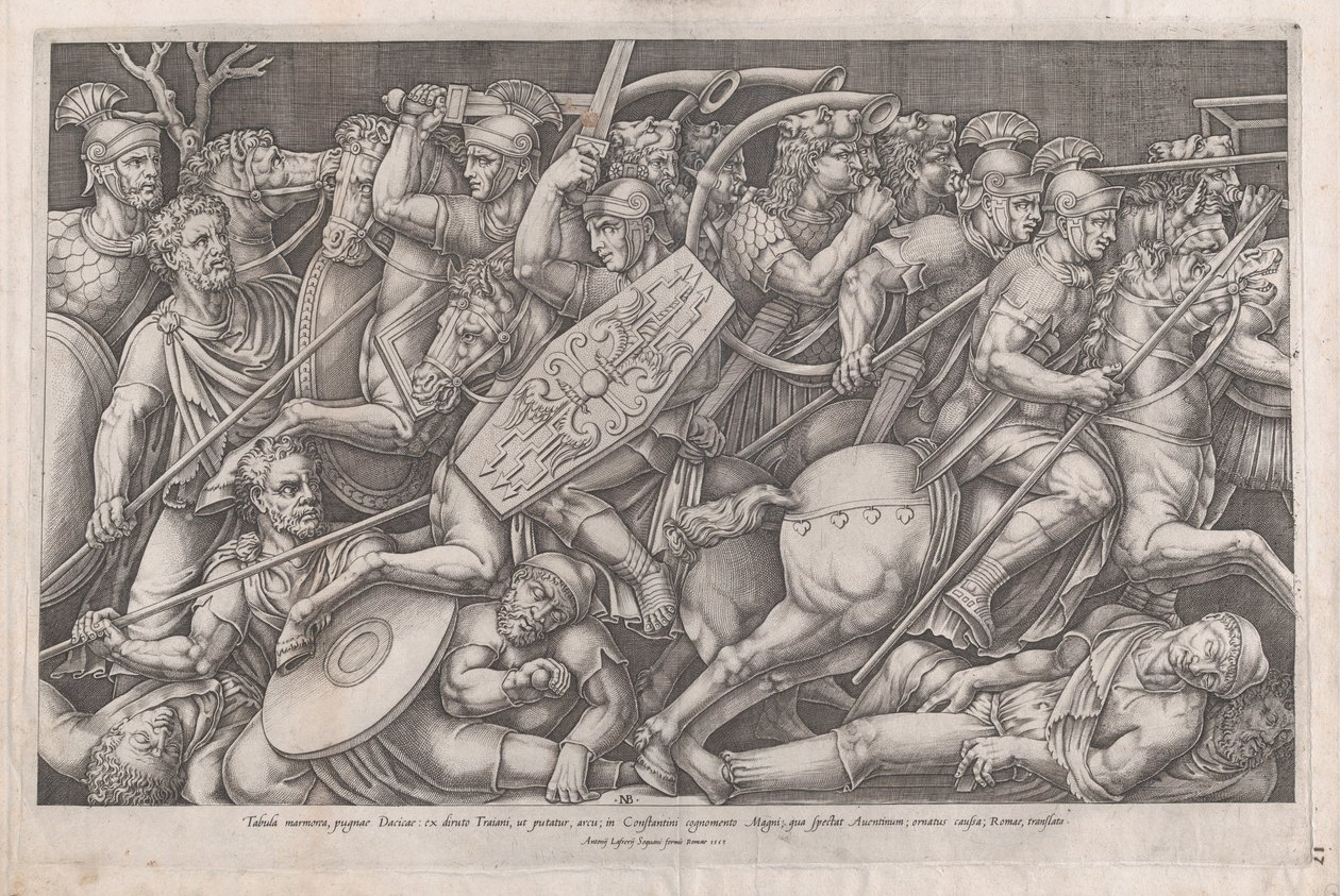 Rooman loiston peili: Daikaanin sota, 1553, 1553. tekijältä Nicolas Beatrizet