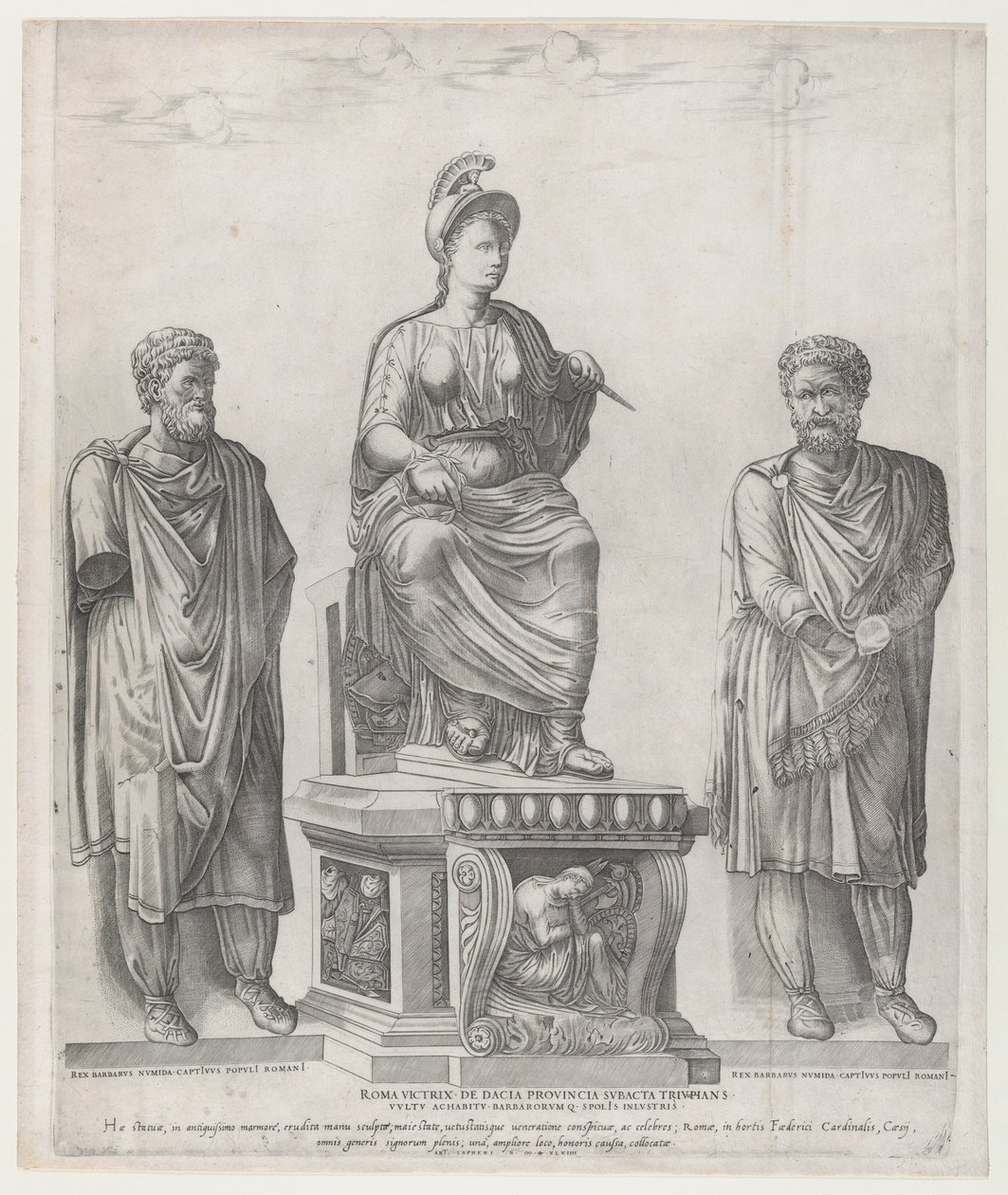 Rooman loiston peili: Voittoisa Rooma, 1549, 1549. tekijältä Nicolas Beatrizet