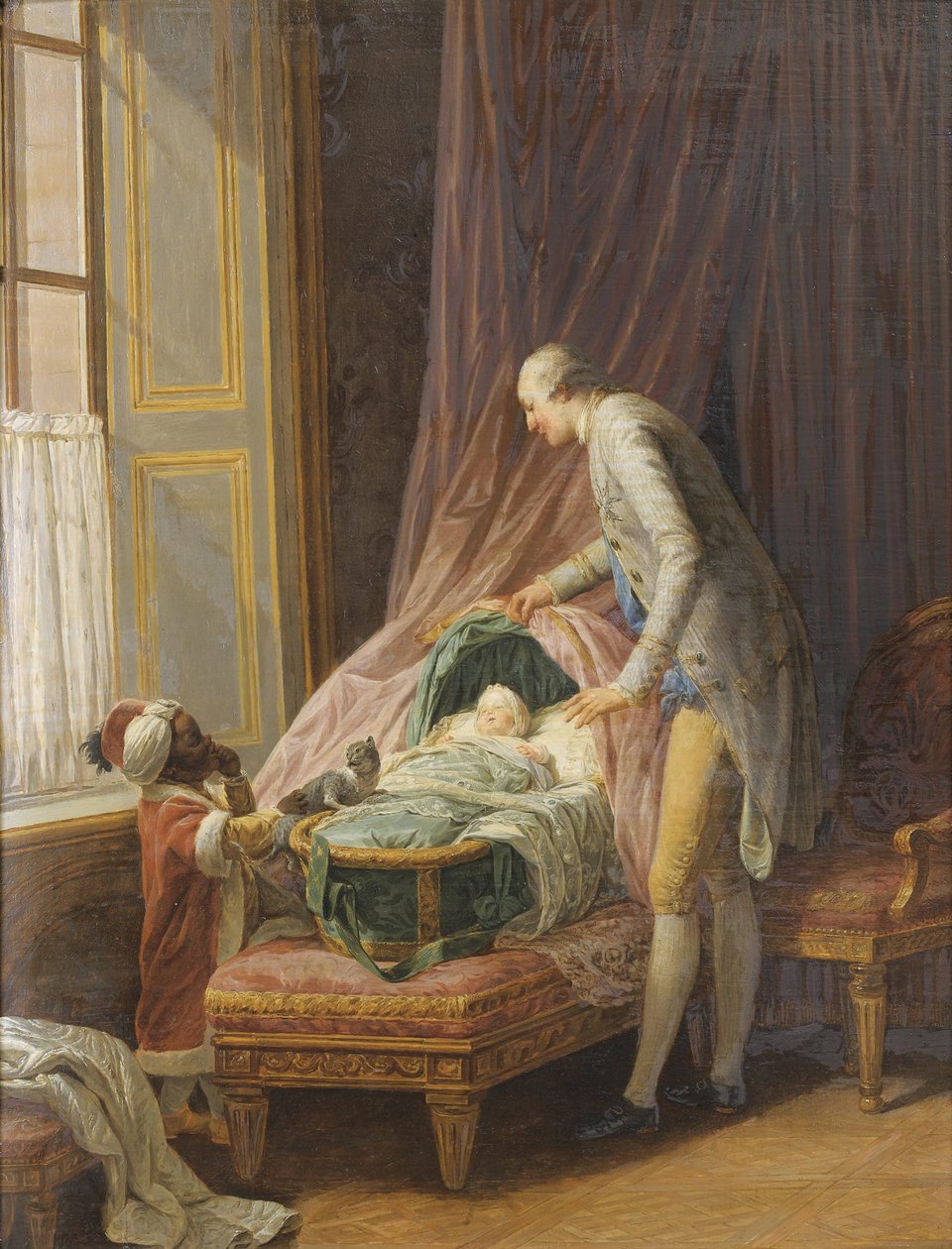 Louis Philippe Joseph dOrléans 1747-1793, kehdossa, 1774 tekijältä Nicolas Bernard Lepicie