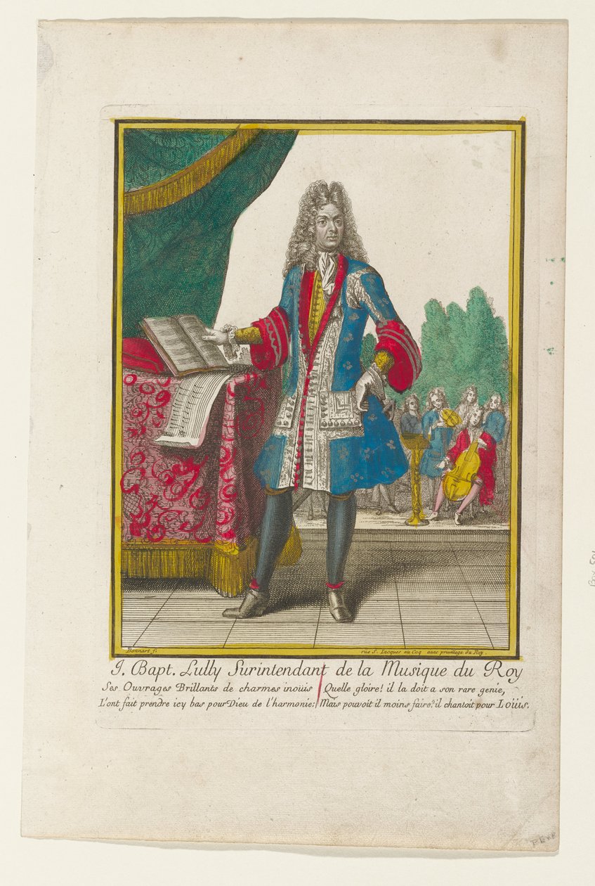 J. Baptiste Lully, Oberaufseher der Musik des Königs tekijältä Nicolas Bonnart