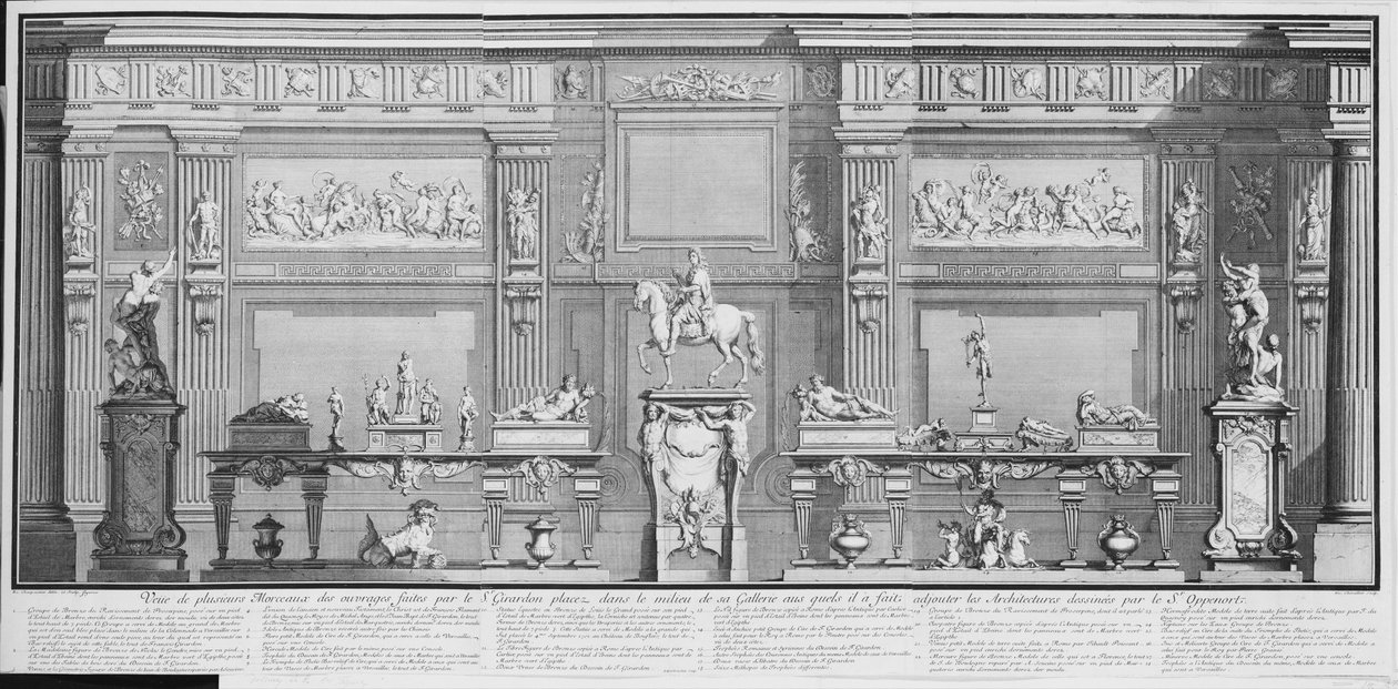 La Galerie de Girardon, 1700-luku, 1700-luku. tekijältä Nicolas Chevalier