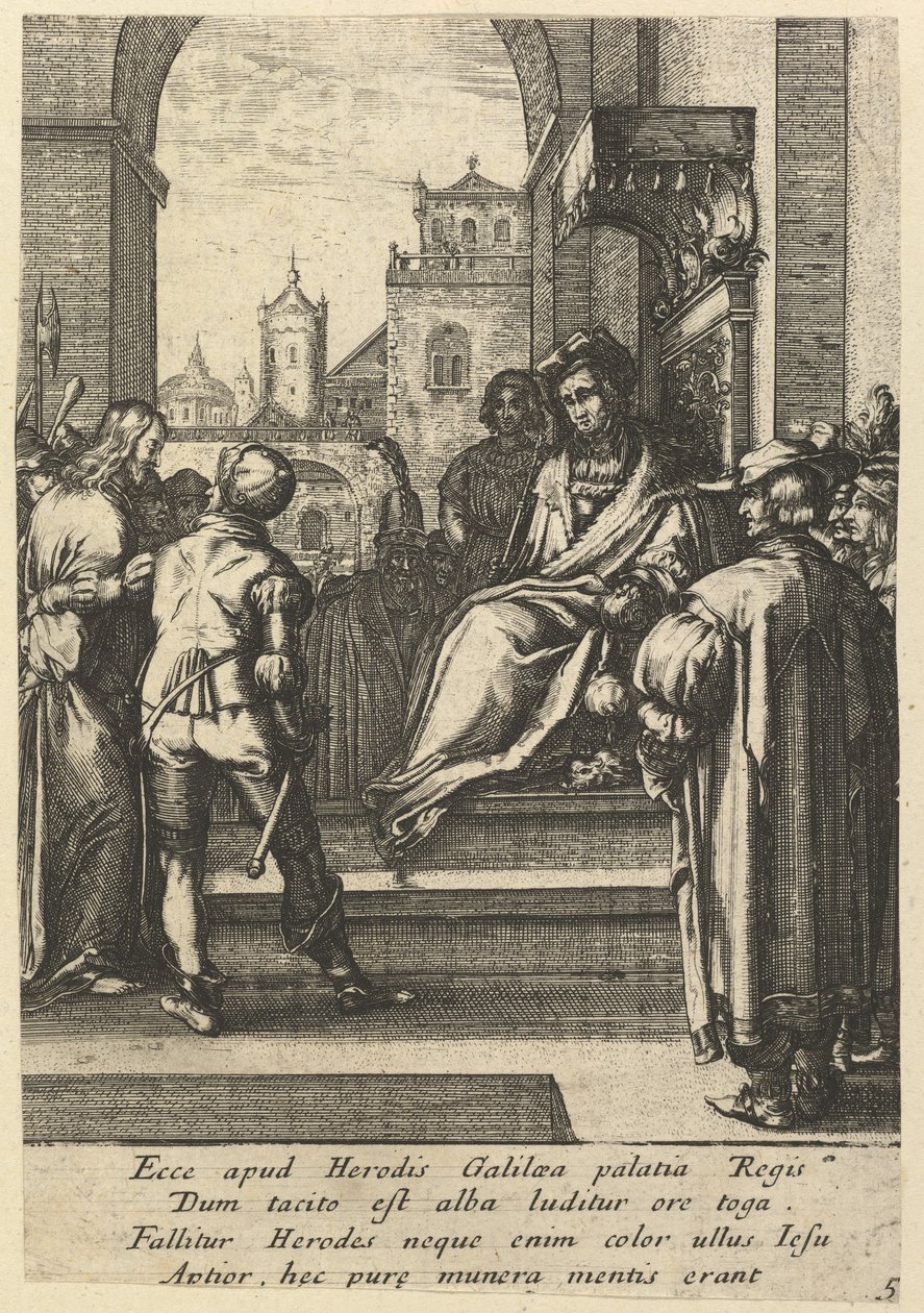Kristus Pilatuksen edessä, Kristuksen kärsimys, 1600-luvun puoliväli. tekijältä Nicolas Cochin
