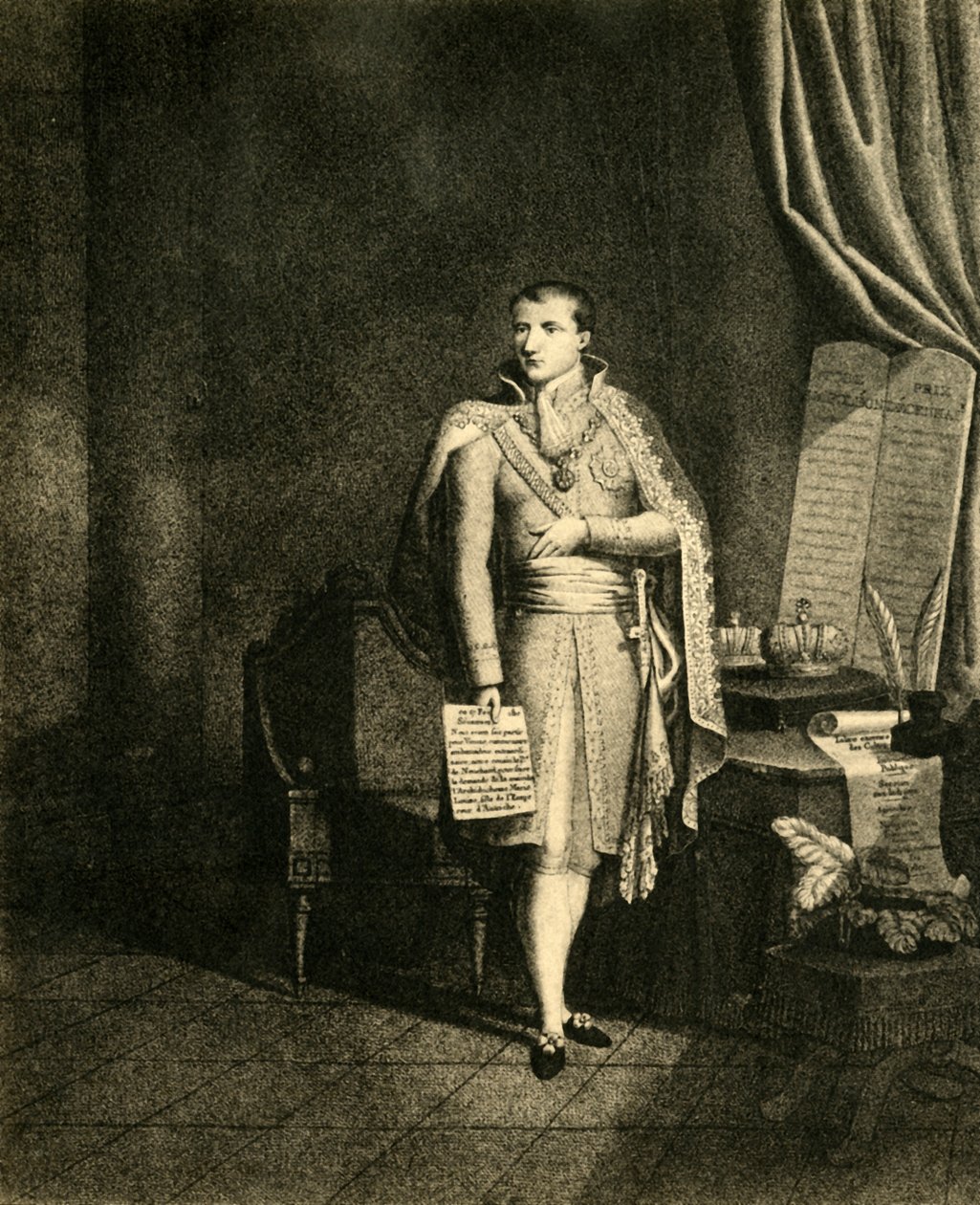 Napoleon, Ranskan Italian kuninkaan ensimmäinen keisari, c1810, 1921. tekijältä Nicolas Colibert