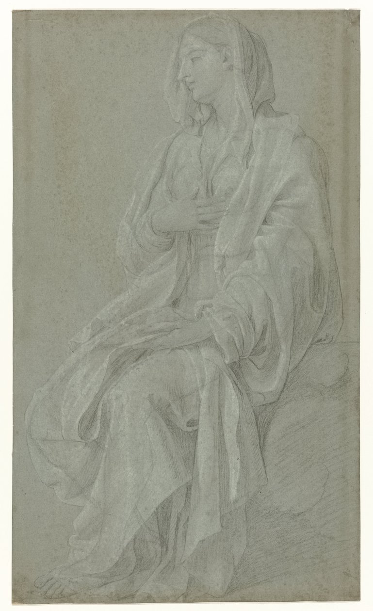 Istuva Madonna tekijältä Nicolas Colombel